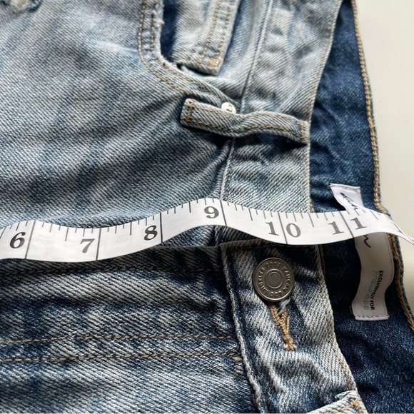 Kancan Estilo wide leg crop Distressed Hem in Light Wash Blue Size 26 crop - Picture 7 of 13